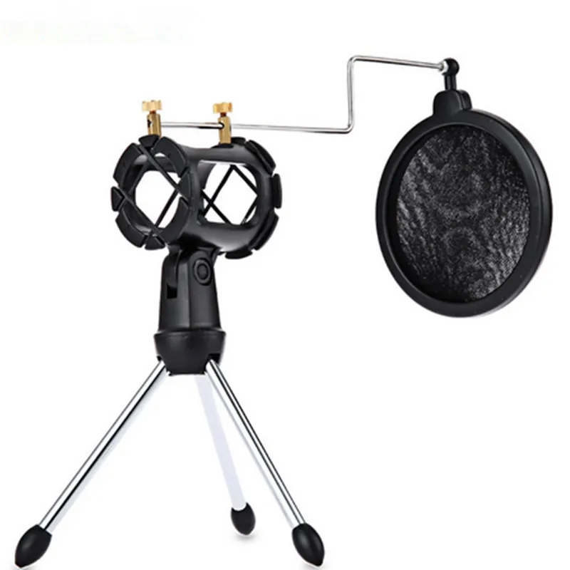 Adjustable Studio Condenser Microphone Stand Desktop Tripod for Studio