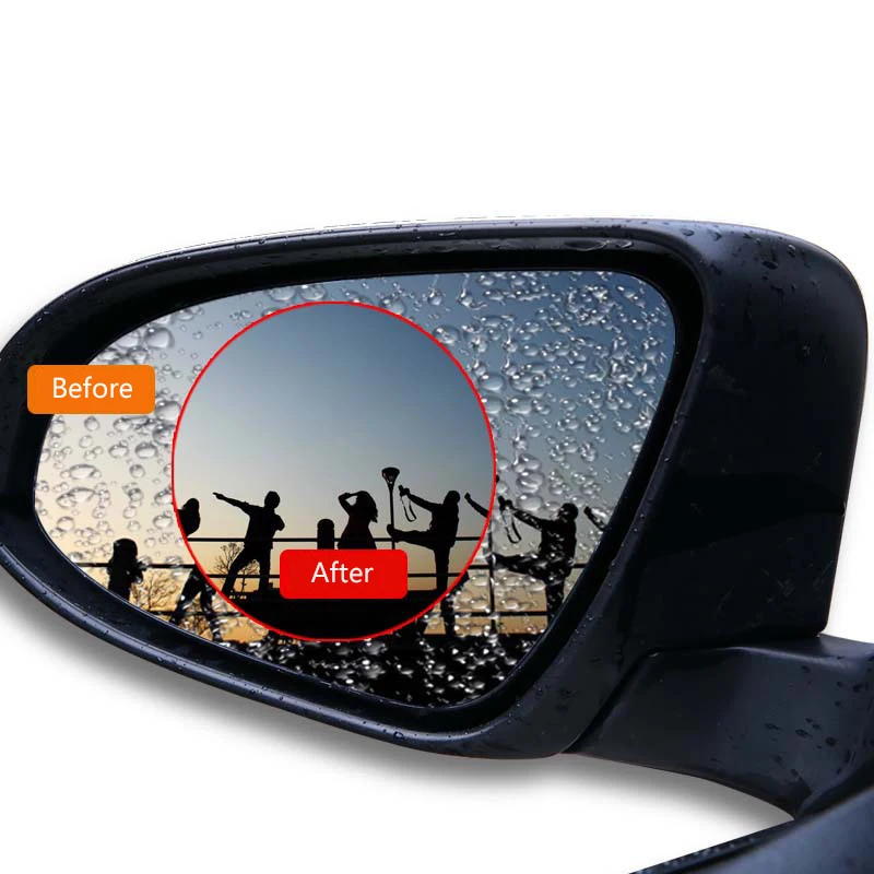 

2PCS Car Foil Rearview Mirror Universal Waterproof Car Rain Film Rearview Mirror Protective Film Mirror Clear Window Rain Film