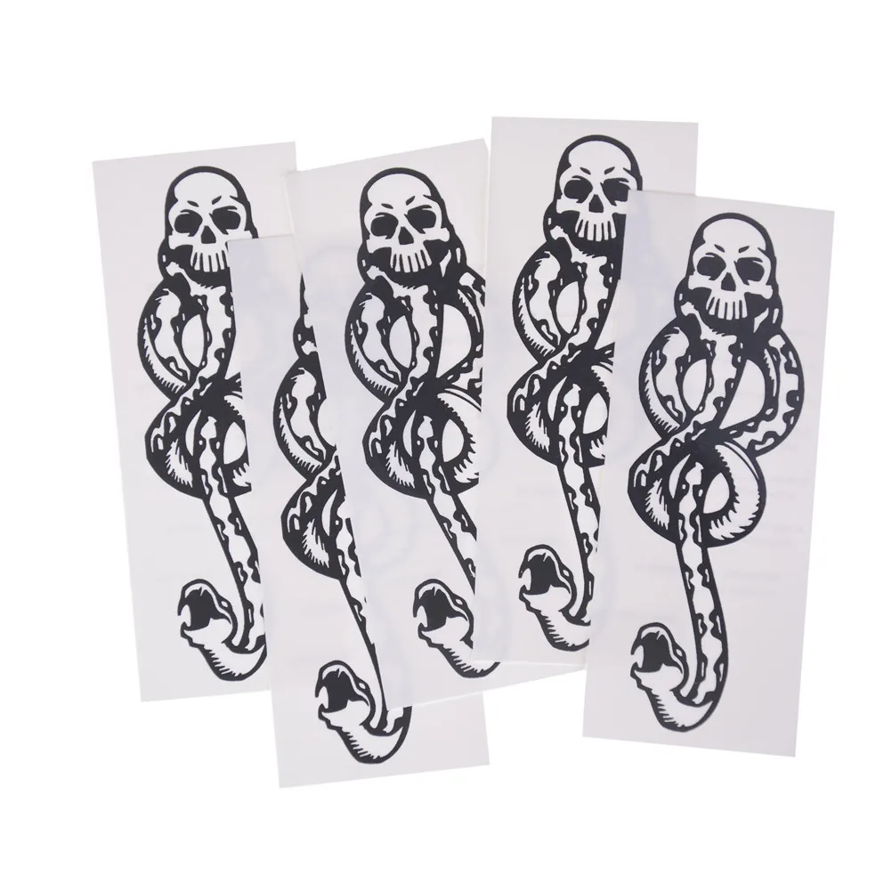 

5PCS Death Eaters Dark Mark Tattoos For Harry Potter Cosplay Accessories And Dancing Party Dance Arm Art Make Up