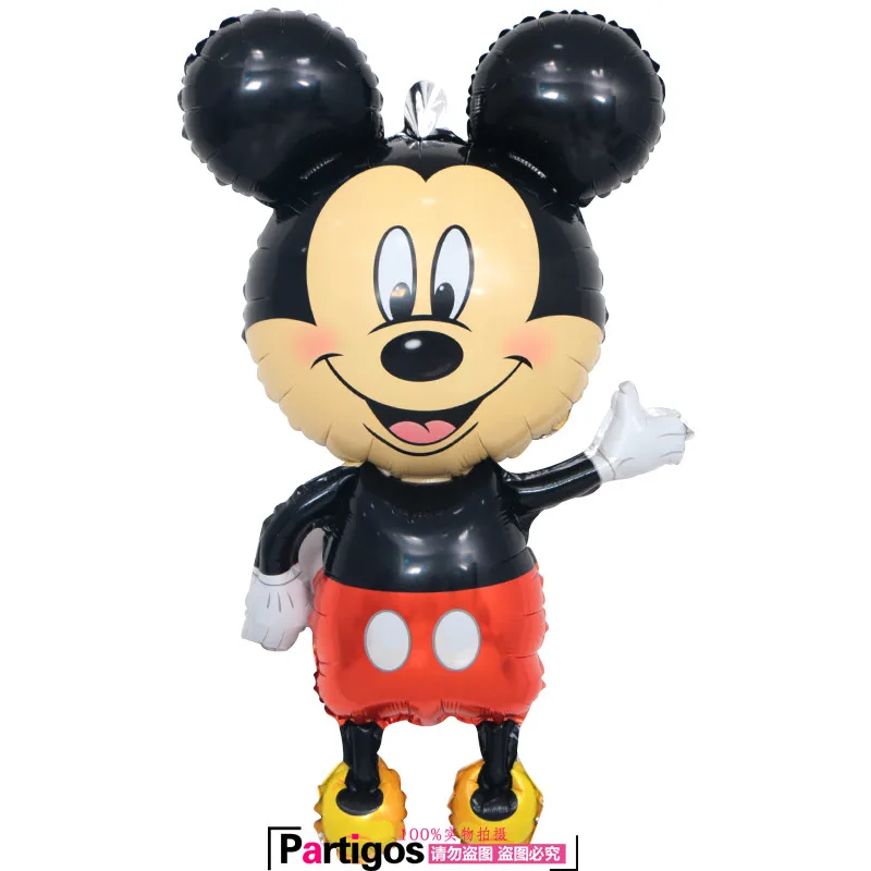 112 см гигантский Микки Минни воздушные шары в форме мыши мультфильм Фольга Воздушный шар для вечеринки на день рождения Дети День рождения украшения Классические игрушки подарок - Цвет: 1pcs Mickey