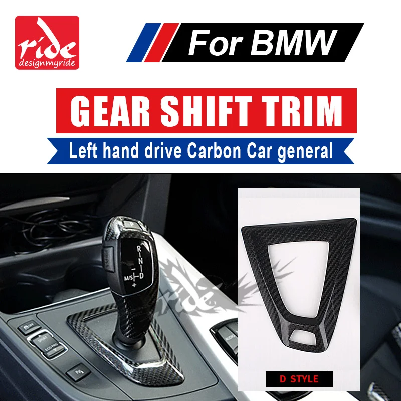 

X4M Left hand drive Carbon Fiber car General Gear Shift Knob surround covers D-Style For BMW M Series X4M Gear Shift Knob Covers