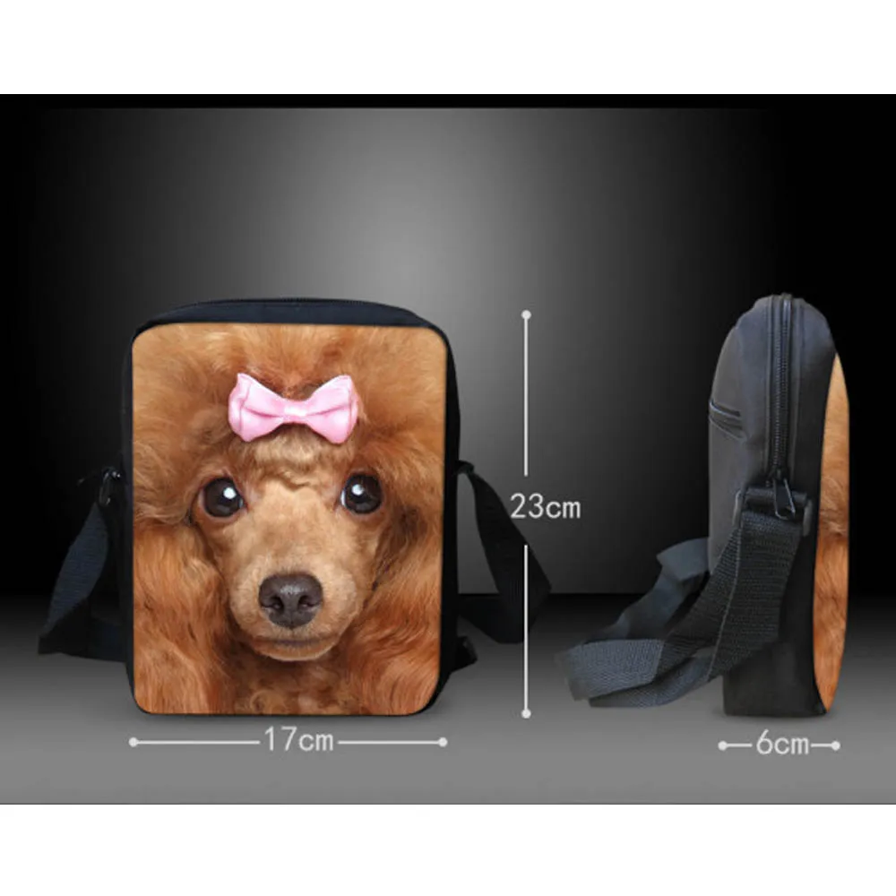 FORUDESIGNS/Брендовая женская мини-сумка-мессенджер для дам, милые женские сумки через плечо с объемным изображением собаки Лабрадора для девочек, мини Mochila