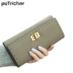 Повседневное Длинный кошелек для женщин держатель для карт твердые Hasp multi Мода портмоне женский кожаный брендовая дизайнерская обувь сумки