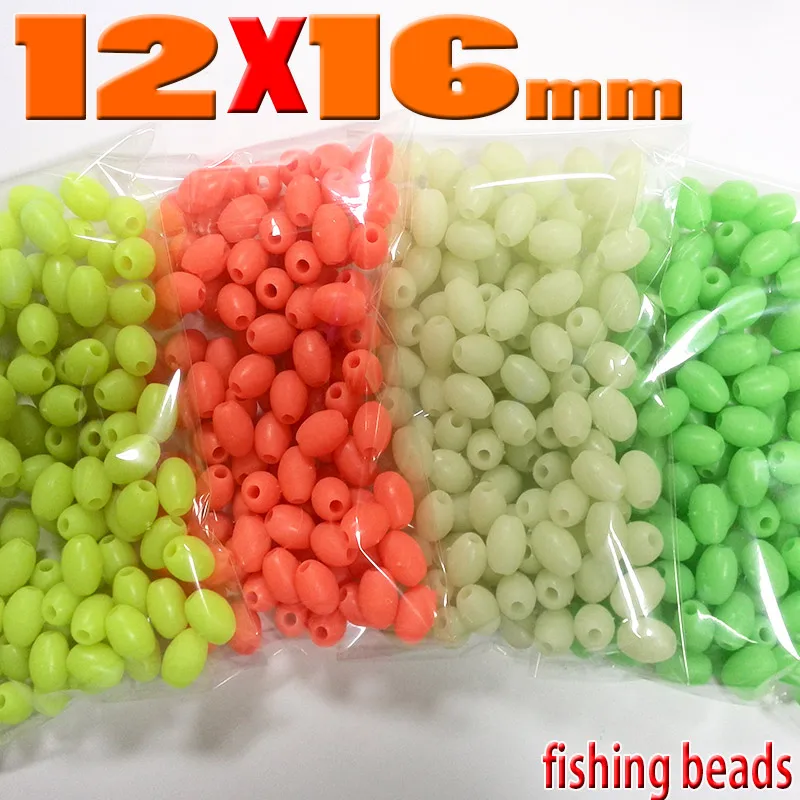 Super large fishing soft beads sea fishing accessories size12mm*16mm