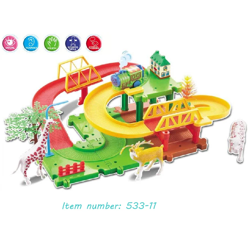 

Magical DIY racing track set,Big Size High Quality Cheap race track accessories with light and music gift for children boy girls