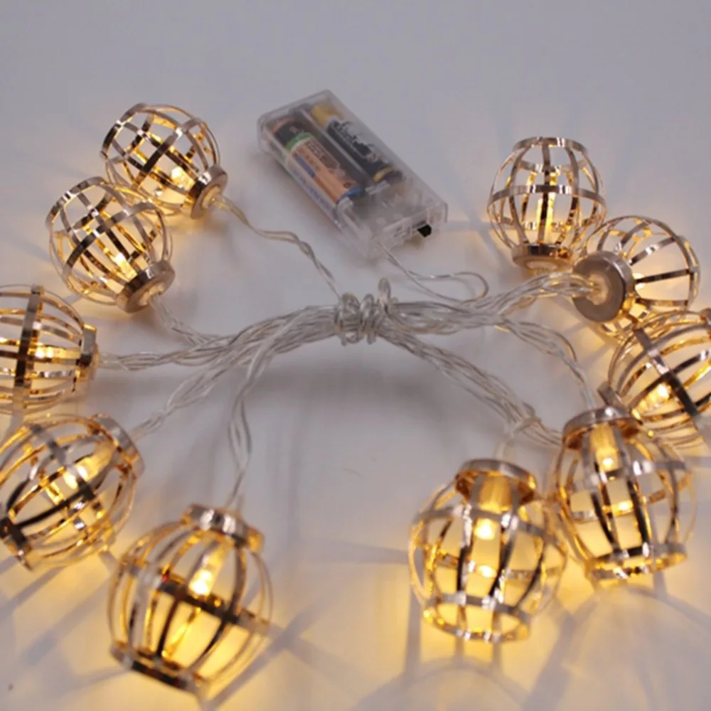 New 1.8M/3.3M 10PCS/20PCS Lamps Iron Battery Lamp support dropshipping