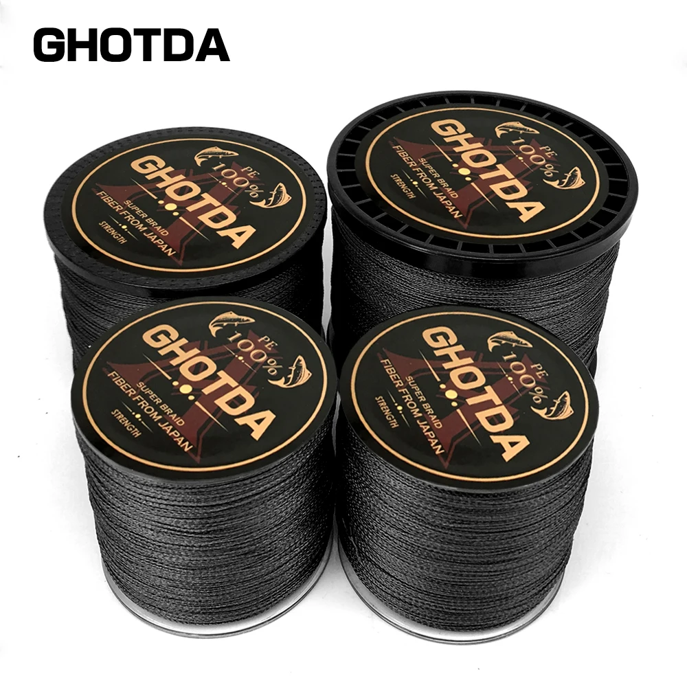 Pesca леска GHOTDA Multifilament 4 нити плетеная 300/500/1000 метр 18 28 35 40 50 60 80lb|fishing line|braided fishing linebraid