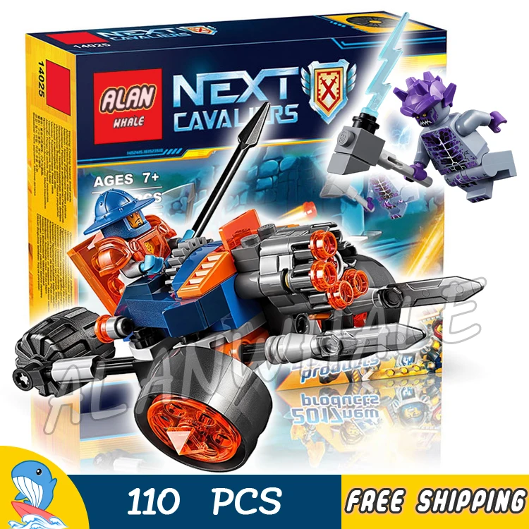 

110pcs Knights 14025 King's Guard Artillery DIY Model Building Blocks Kit Minifigures favorite Toys Nexus Compatible with Lego