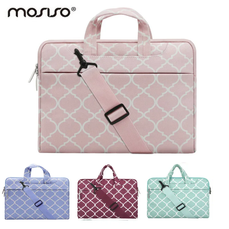 

MOSISO 11 13 14 15inch Canvas Designer Laptop Shoulder Bag for Macbook Air Pro Asus Notebook Messenger Bags Briefcase Handbag