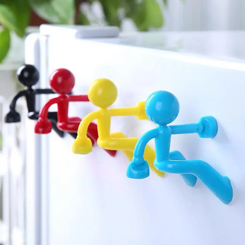 Hooks Irons Little Man Shape colorful Refrigerator