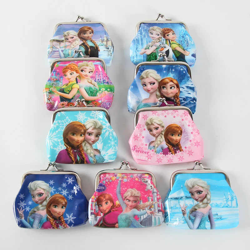 

Random 1 piece PVC Cartoon Girl Coin Purse Child Coin Purse Student Wallet Child Birthday Party Gift Favo Princess Frozen Sofia