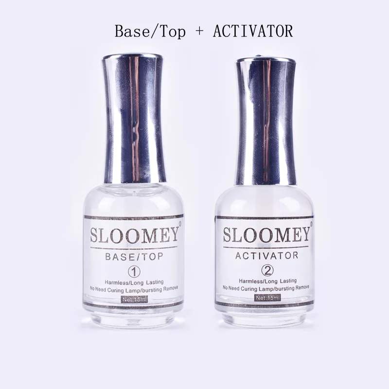 No.1 and No.2 liquid Solomey 3в1 набор порошка для ногтей голографическая пыль украшения для ногтей 15 мл УФ светодиодный Гель-лак для ногтей верхний гель Декоративный Лак для ногтей - Цвет: No.1 and No.2 liquid