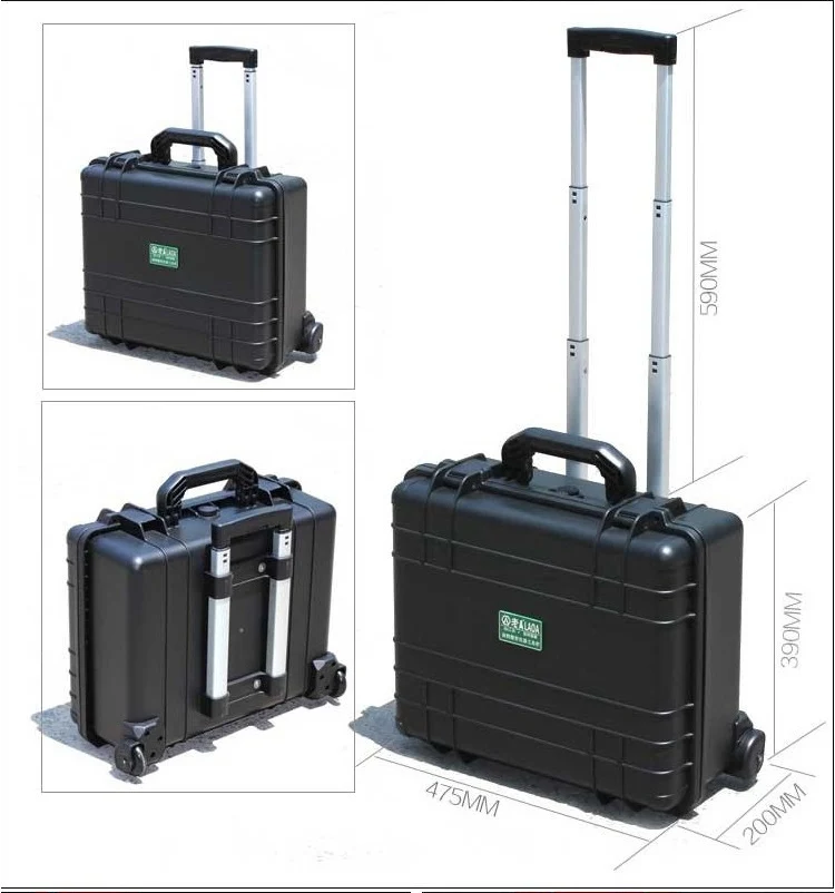 LAOA Safety Instrument Tool Box storage tools Water-proof IP67 Box Instrument And Equip Instore With Draw-Bar With Foam Inside mini tool bag