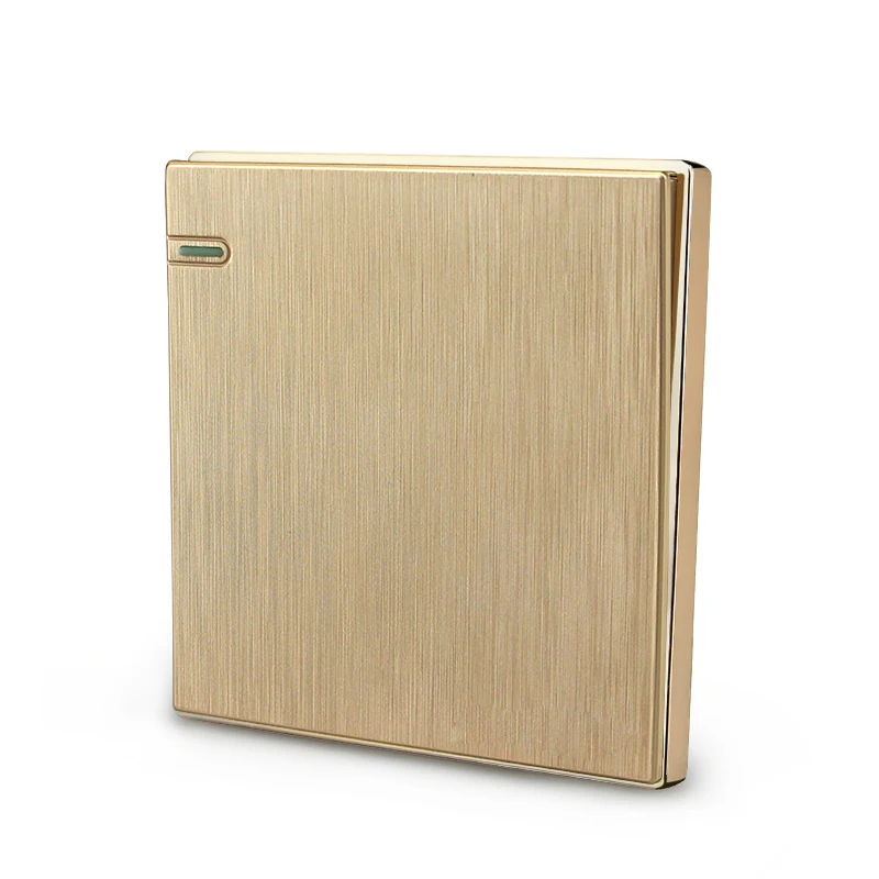 

86 type wall switch socket panel champagne a single joint a billing control large plate switching power supply