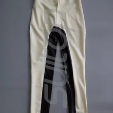 Мужские латексные брюки в белом и черном цвете