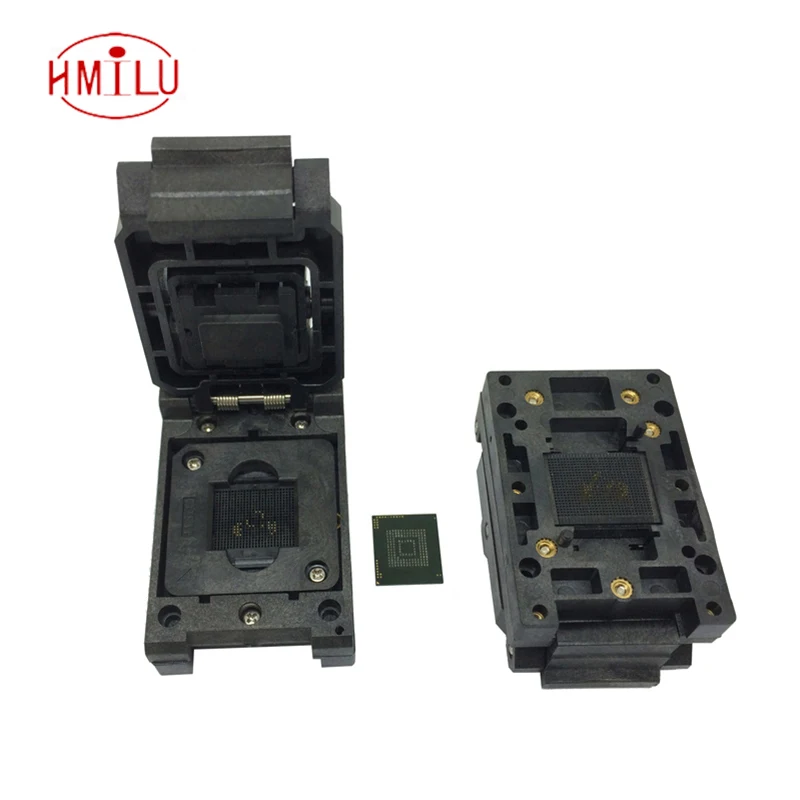 

eMMC153/169 BGA153 BGA169 Burn in Socket Pin Pitch 0.5mm IC Body Size 12x18mm Test Socket Adapter