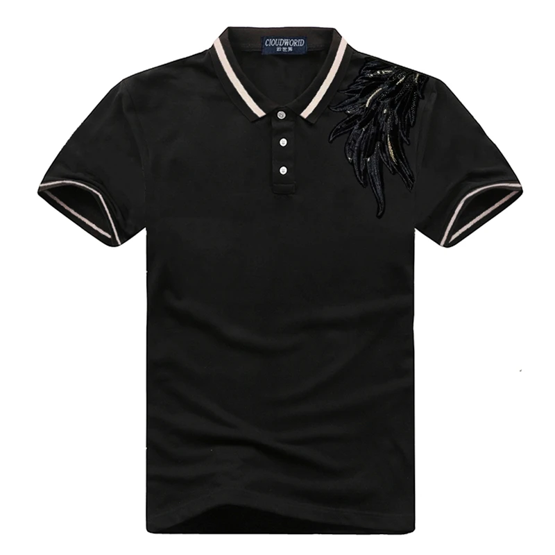 

Size 8XL 7XL 6XL Men's Polo Shirt 2019 New Brand Polo Homme Top Quality Cotton Breathable Polos Printed Casual Polo Shirt Men
