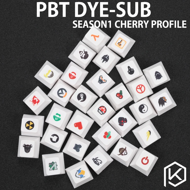 Новинка Вишневый профиль pbt keycap для механической клавиатуры Dye Sub legends shut down паровой Марио Вишневый Вим сердце github Nuclear