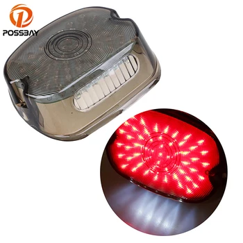 

POSSBAY Smoke Lens Motorcycle LED Taillight Motocross Motorbike Brake Indicator Lights Universal Fit For Harley Sportster 1200