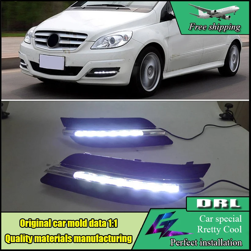 Стайлинга автомобилей светодиодный DRL Комплект для Benz W245 B класс B180/B150/B170/B200 2008 2009