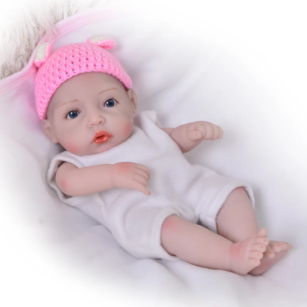 Reborn Baby Doll Full Silicone Vinyl 11 Inch Princess Girl Doll That