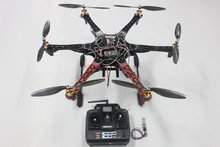 F550 Drone FlameWheel Kit With QQ HY ESC Motor Carbon Fiber Propellers + RadioLink 6CH TX RX+Tall Landing Skid PTZ F05114-X