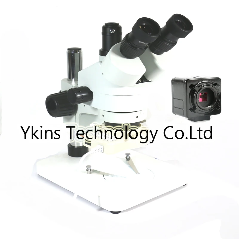 

7X-45X industrial Trinocular Stereo Microscope +5MP USB digital microscope camera with 10/20 eyepieces for phone pcb repair