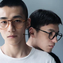 Высококачественные прозрачные женские очки из ацетата, мужские авиационные аксессуары, очки для близорукости, оправа, новые фирменные дизайнерские очки