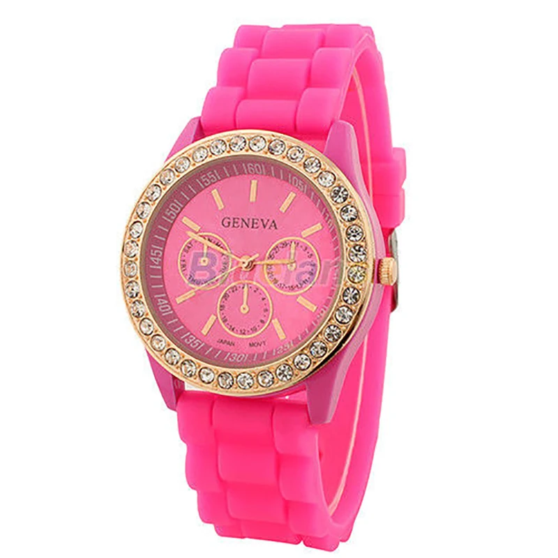 Ladies Women Watches Girl Geneva Silicone Quartz Golden Crystal Stone Jelly Wrist Watch
Ladies Women Watches Girl Geneva Silicone Quartz Golden Crystal Stone Jelly Wrist Watch