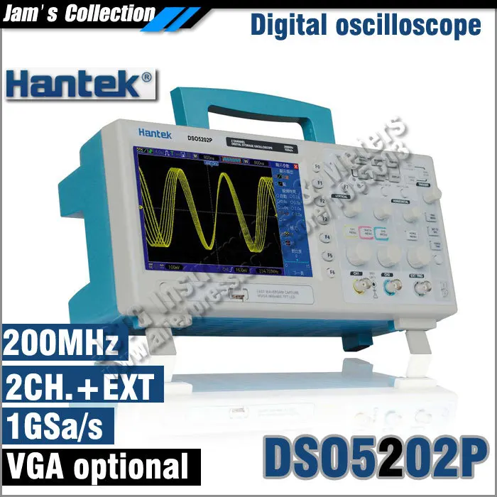 Hantek DSO5202P osciloscopio digital de almacenamiento 200 MHz 1GS / s ...