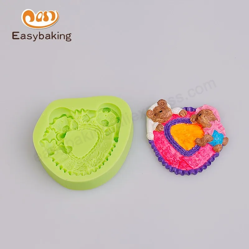 ES-1013_Teddy Bear Cake Silicone Soap Molds_7382