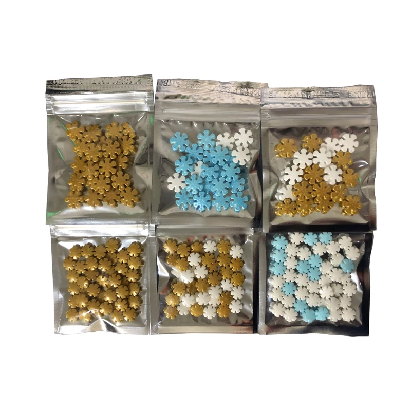 

10g Small Snowflake Beads Edible Pearl SUGAR BALL Fondant DIY Cake Baking Silicone Chocolate Decoration Sugar cCandy Fimo Clay