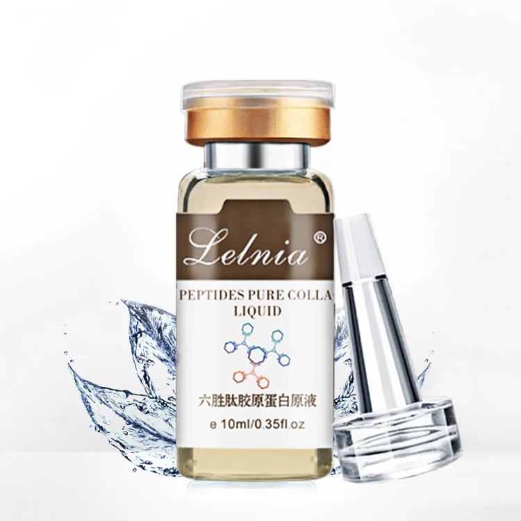 

Pure Collagen Protein Liquid Six Peptides Hyaluronic Acid Moisturizer Skin Care Anti-Wrinkle Anti Aging Face Lift Serum