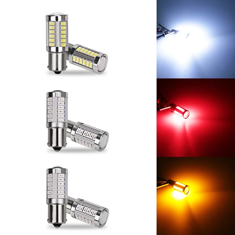 Urbanroad 10x1156 Ba15s светодиодные лампы Автомобильные стоп сигналы DRL 1156 p21w 33 Led 5630 5730