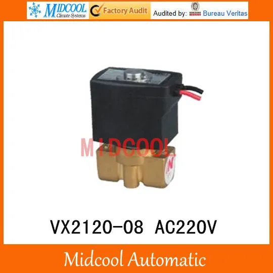 2/2-способ VX2120-08 обычно близкие электромагнитный клапан порт 1/" AC220V