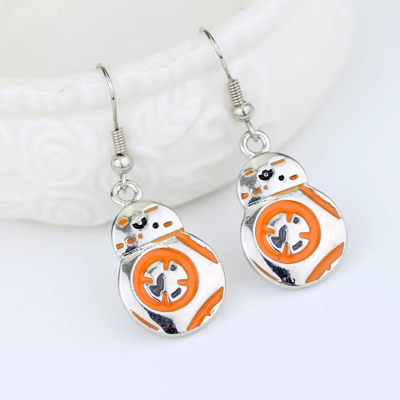 MQCHUN Пробуждение силы серьги робот BB8 BB 8 очаровательные для женщин сплав фильм