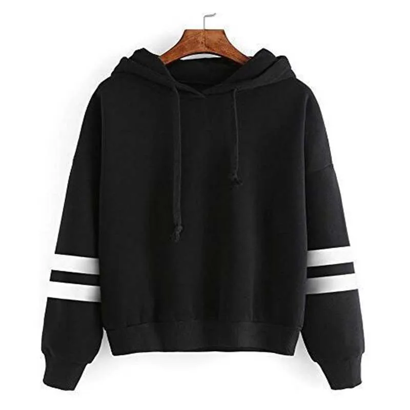  Spring & Autumn Women Thin Hoodie Casual Long Sleeve Hooded Pullover Simple Sweatshirts