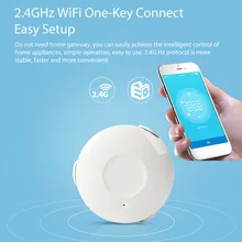 ome assistant alarm Smart Water Sensor WiFi smart home Water Flood WiFi Leak Detector Alarm Sensor PK for xiaomi smart home professional water flood sensor alarm system with 1 dn25 bsp brass valve for smart home protection water leak detector