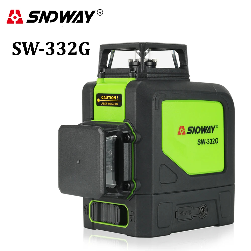

SNDWAY laser level 360 Cross 8Lines laser Horizontal & Vertical leveler Green Beam Self Leveling laser tilt high precision Level
