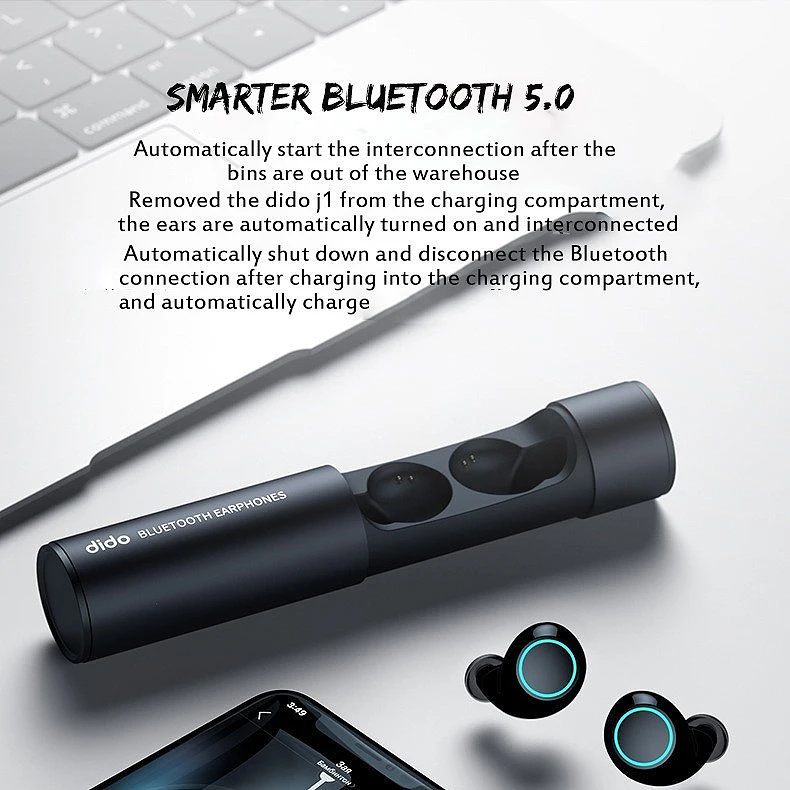 Dido Bluetooth наушники спортивные беспроводные наушники стерео наушники с шумоподавлением Ipx7 водонепроницаемые с микрофоном для мобильного телефона Ph