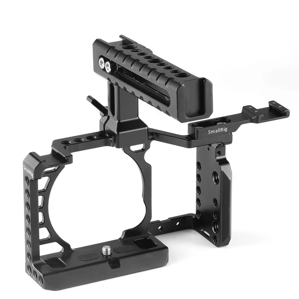 SmallRig A6500 клетка комплект для sony A6500 камера с верхней ручкой Холодный башмак расширение алюминиевый двойной клетка 2081