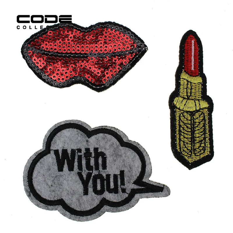 Fabric Patch Fashion Accessories Denim Jean Jacket DIY Iron On Patches