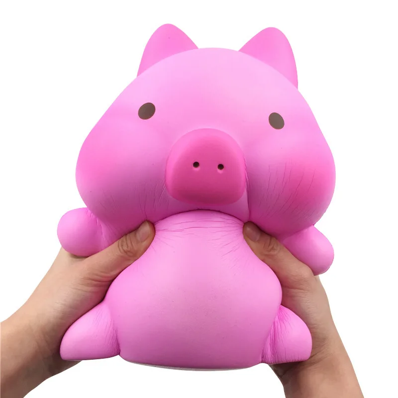 Антистрессовая игрушка большого размера Kawaii Squishies Розовая Свинья Jumbo мягкая медленно поднимающаяся игрушка Лучшие подарки для детей антистресс огромные игрушки