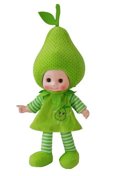 50 см кукла в костюме фрукта Возрожденный плюшевые музыка мягкая игрушка мягкие игрушки для Детские куклы-Новорожденные Коллекционная Готовая детская игрушка - Цвет: pear