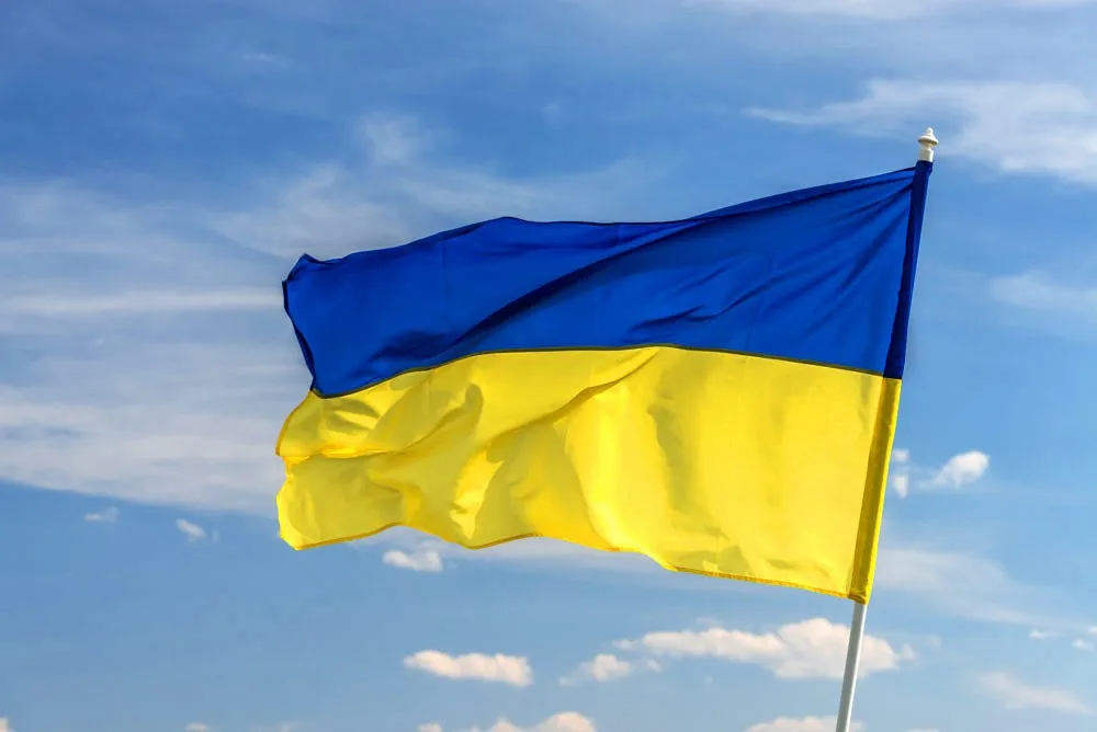Ukraine Banner Free shipping 90*150cm Hanging National flag Ukraine
