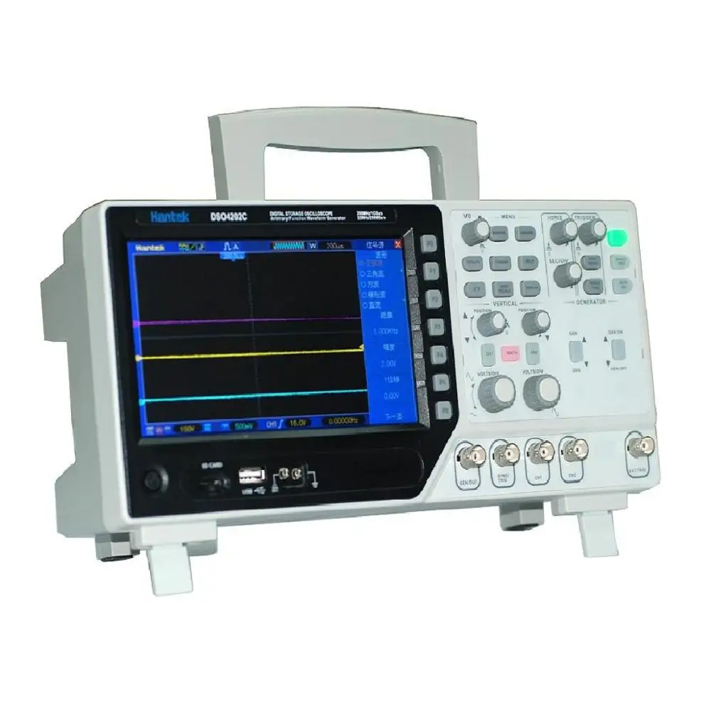 

Digital Hantek Oscilloscope Arbitrary / Function Waveform Generator Synchronizing Signal External Trigger DSO4000C 2 Channel