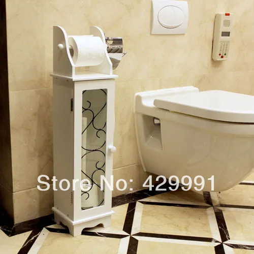 Simple White Storage Cabinet Box Toilet Paper Weazands Rack Bathroom Simple White Storage Cabinet Box Toilet Paper Weazands Rack Bathroom