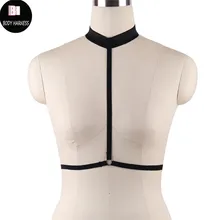 Простые черные Средства ухода за кожей жгут Кейдж Бюстгальтер Эротическая одежда в готическом стиле Harajuku сексуальное женское белье Косплэй бондаж Платья для женщин жгут бюстгальтер