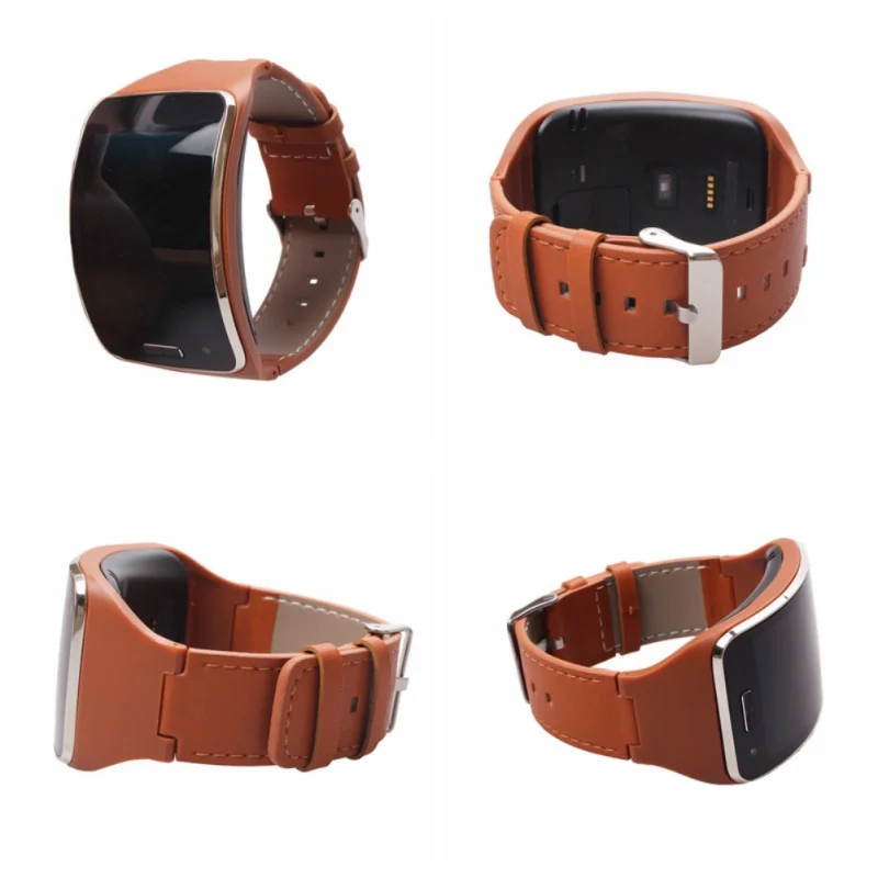 

Genuine Leather Watch Wrist For Samsung Gear S SM-R750 Smart Watchbands Strap Accessories Wristband Outdoor Sports Gadgets