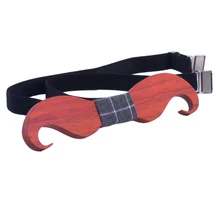 Ручной работы мужские резные формы борода полые Лоскутные деревянный лук Галстуки оригинальные деревянные бабочки праздники подарок Свадебные новогодние Галстуки